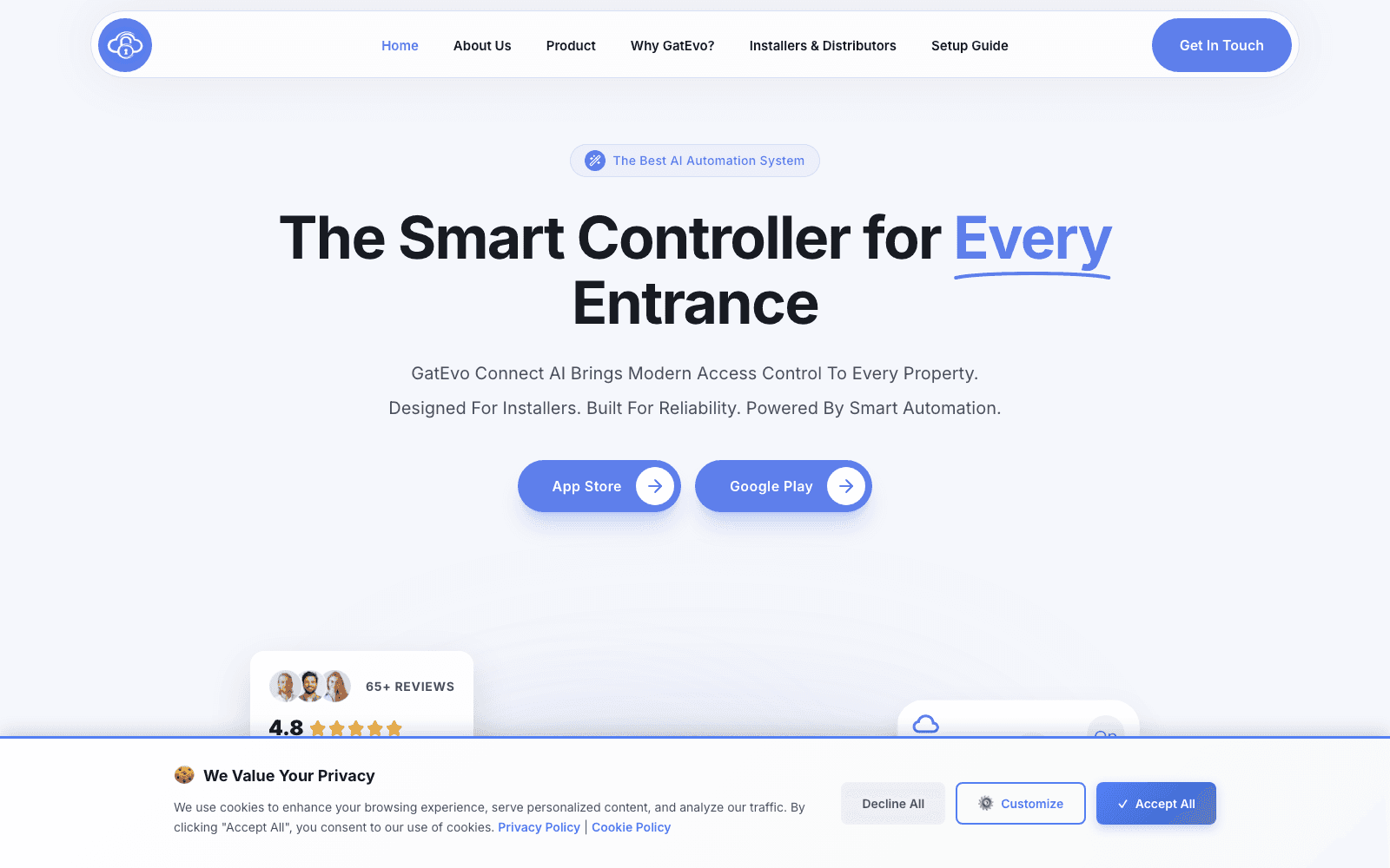 GatEvo Connect AI — smart entrance controller